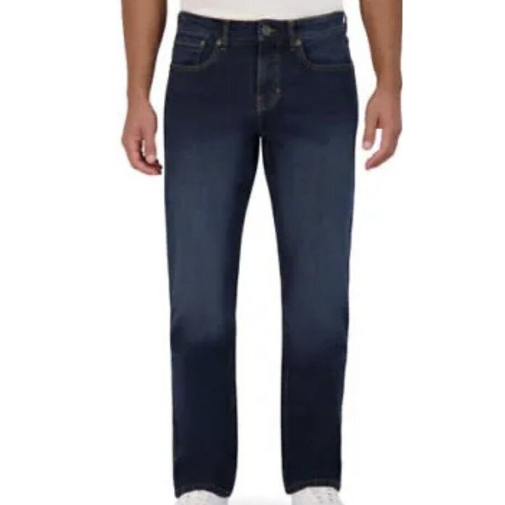New Chaps Straight Fit Jeans Mens Stretch Denim DEEP SEA 1593220 36x30‎